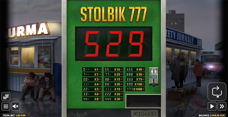 Stolbik 777 slot design