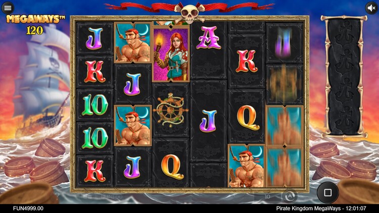 Gameplay of Pirate Kingdom Megaways slot