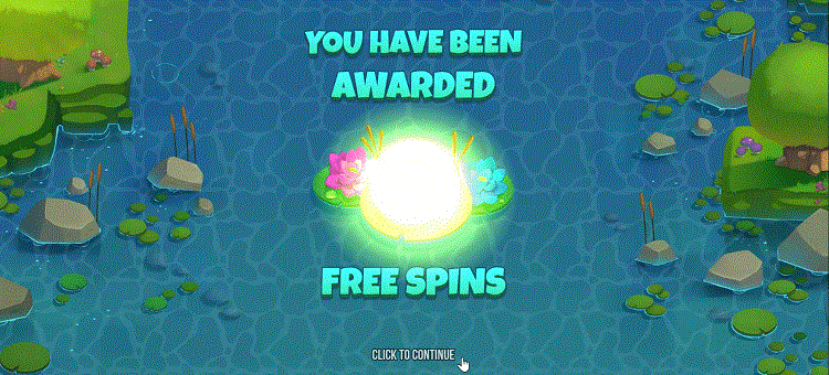 Demonstration of free spins and activation of bonus options