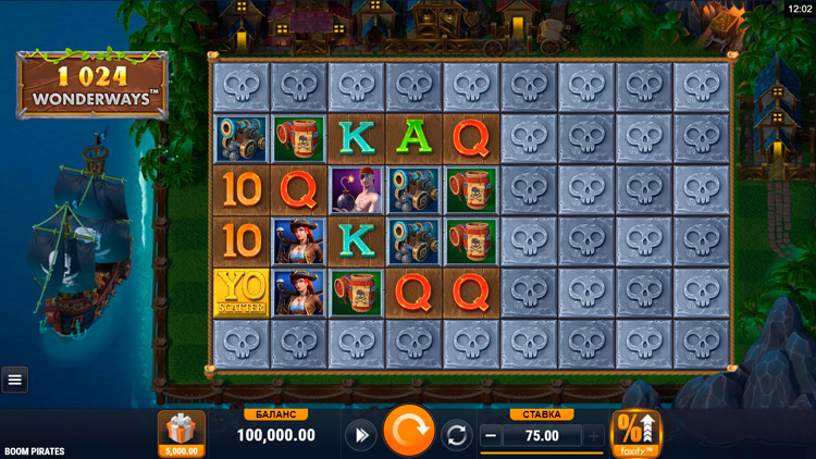 Screensaver of Boom Pirates slot machine