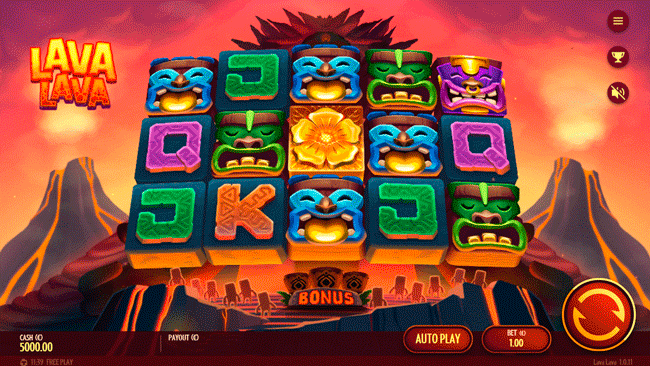 Gameplay of Lava Lava slot