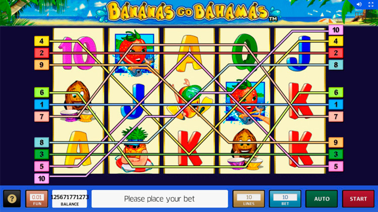 The slot has 10 paylines