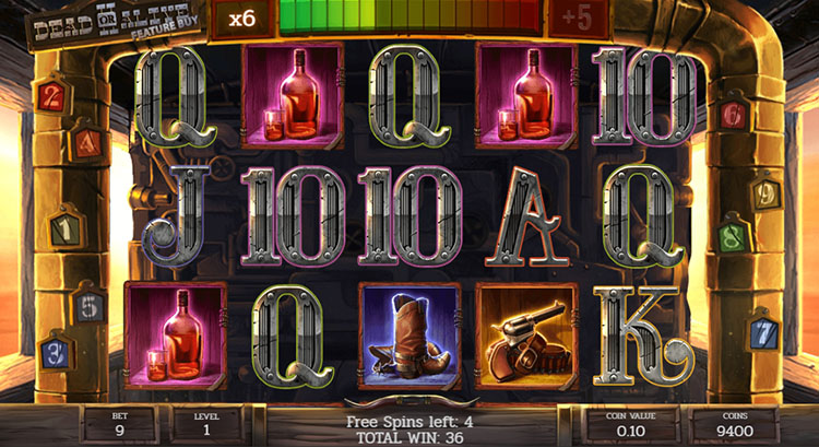 Train Heist freespins with cumulative multiplier