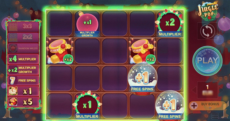 Selection of modifiers for free spins